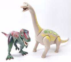 Playmobil Brachiosaurus Dinosaur Dino 5231 Figure 18” Large + Red T Rex Lot 2 - £23.00 GBP