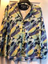 NWT Ladies Bermuda Sands Purple Yellow Navy Long Sleeve Golf Shirt - size M image 2