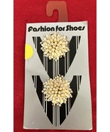 Vintage Shoe Clips Faux Pearls &amp; Silver Beads 1.5&quot; Original Store Displa... - €7,78 EUR