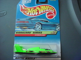 HOT WHEELS #717 HYDROPLANE BIOHAZARD SERIES #1 OF 4 FREE USA SHIPPING - £6.73 GBP