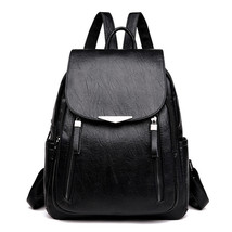 Luxury Designer Women Travel Backpack High Quality Soft PU Leather Women Backpac - £27.39 GBP