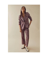 New FREE PEOPLE Maggie Suit BLAZER &amp; PANTS $268 SIZE 2 Plum - £104.52 GBP