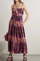 Ulla Johnson Women&#39;s Freya Dress In Wisteria Purple/Orange Halter Maxi D... - £183.41 GBP