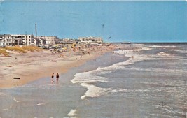 Virginia Beach Va~Looking North Numerous Hotels Postcard 1962 - £4.68 GBP