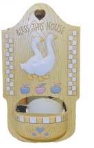VTG 1988 Burwood Products 3D Wall Plaque “Bless This House” Geese Ducks ... - £14.92 GBP