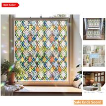 Elegant Rainbow Crystal Window Privacy Film - UV Blocking &amp; Reusable 29.... - $46.48