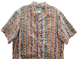 VTG Reyn Spooner  Hawaiian Traditionals USA Made Shirt Sz L Tapa Tribal Print - £53.50 GBP