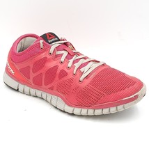 Reebok Women Lace Up Athletic Running Shoes Size US 8 Two Tone Pink - £12.84 GBP