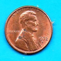 1972 D Lincoln Memorial Penny - Circulated  - $4.99