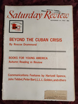 Saturday Review November 10 1962 Cuban Crisis Roscoe Drummond Miles Davis - £8.65 GBP