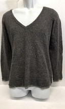 Banana Republic Women&#39;s Grey Sweater V Neck - Size M - £10.26 GBP