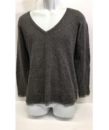 Banana Republic Women&#39;s Grey Sweater V Neck - Size M - £10.08 GBP