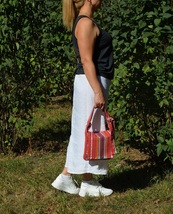 Women Crossbody Bag Shoulder Bag Handmade Textile Mini Bag Small Shoulder Bag. - £56.35 GBP