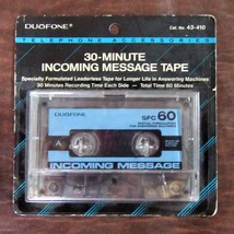 DuoFone 30 Minute INCOMING Message Cassette Tape - $4.95