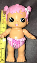 Baby Doll Mini Interactive Talking Doll Is 5” Pink Diaper Singing Bouncing - $35.00
