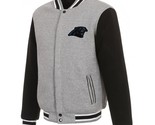 NFL Carolina Panthers  Reversible Full Snap Fleece Jacket  JHD  2 Front ... - £95.91 GBP