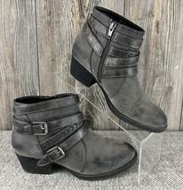 Sonoma Goods For Life &quot;Therese&quot; Grey Women&#39;s Ankle Boots Size 7 Side Zip... - $19.80