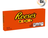 6x Packs Reese&#39;s Pieces Peanut Butter Theater Box Candy 4oz Fast Free Sh... - $28.50