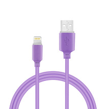 Reiko 30 Pcs Tangle Free Apple Ipad Air Usb Data Cable 3.3 Feet In Purple - £50.12 GBP