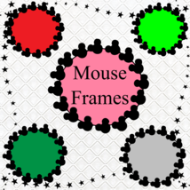 Mouse Color Frames 1b-Digital ClipArt-Art Clip-Gift Tag-Invitations-gift card. - £0.99 GBP