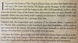 Our Latter-Day Hymns The Stories &amp; The Messages Karen Lynn Davidson Out ... - £22.80 GBP