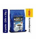 Hang Tuah Kopi-O 2 in 1 Black Coffee Robusta Beans 6 packs (20&#39;s x 25g) ... - £98.08 GBP