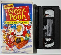 Winnie the Pooh and Christmas Too VHS 1997 Disney Clamshell Tested - £2.32 GBP