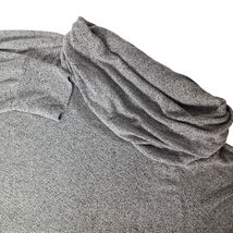 Alexander Jordan Womens 1X Solid Gray Cowl Neck Sweater Long Sleeve - $17.33