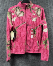 Mossy Oak Fleece Jacket Women S/P Small (4-6) Country Roots Camo Pink Fr... - £19.45 GBP