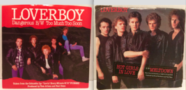 Loverboy Dangerous /  Hot Girls In Love 45 Vinyl Record 7 Singles Lot of 2 - £11.10 GBP