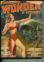 Thrilling Wonder Stories 04/1949-SPICY BABE-RAY BRADBURY-HAMILTON-BLISH-good - £54.08 GBP