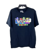Super Mario Bros Logo Mens Black T Shirt Mario Luigi Wario Waluigi Size ... - £17.46 GBP