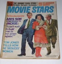 Movie Stars Magazine Vintage June 1970 Jackie Onassis Johnny Cash Tom Jones - $19.99