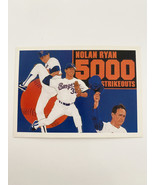 Nolan Ryan Texas Rangers 5000 Strikeouts Baseball Card - £7.84 GBP