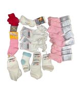 Huge Lot of 20 New With Tags Girls Socks Sizes 0 to 1 Year - $272.22 MXN
