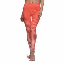 Nordix Limited Stripes Cherry Tomato Yoga Pants Women&#39;s Cut &amp; Sew Casual Legging - £33.89 GBP+