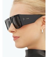 CELINE CL40105I  01A 51mm  Flat Top Sunglasses Black/Black Lens CL 40105i - $280.00