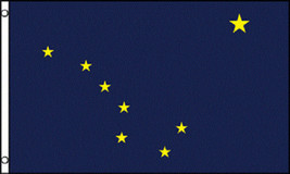 2x3 Alaska Flag 2&#39;x3&#39; House Banner grommets super polyester 100D - £10.21 GBP