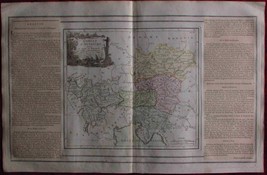 1766 Cercle D&#39;Autriche Map Austria Desnos Holy Roman Empire Engraving Atlas - £130.41 GBP