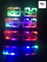 2020 New Year Party Sunglasses Light Up Glasses Glowing Eyes LED Flashing Shades - £4.19 GBP