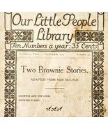1903 Two Brownie Stories PB Booklet Little People Maine Miss Muloch E88K - €10,99 EUR