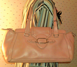 Cole Haan Trinity Pink Leather Satchel Shoulder Bag - £39.04 GBP