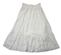 NWT by Anthropologie The Somerset Maxi Skirt: Eyelet Edition in White XL - £77.32 GBP