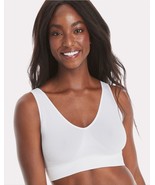 Women&#39;s Hanes XL Cozy Seamless Pullover Cool Comfort Wireless Bra White ... - $275.66 MXN
