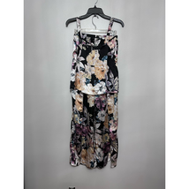 Midnight Laundry Womens Pajama Set Multicolor Black Floral Adjustable St... - £22.13 GBP