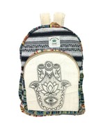 Handblocked Printed Jute Shoulder Bag for Travel College School - £19.59 GBP