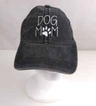 Black Denim Dog Mom Women&#39;s Embroidered Adjustable Baseball Cap - $13.57
