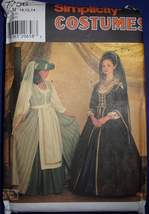 Simplicity Misses’ Renaissance Costumes Size 10-14 #7756 Uncut - £6.37 GBP