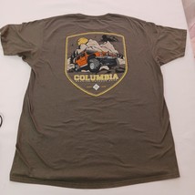 Columbia Men's Green Cotton Regular fit Short Sleeve Graphic T-Shirt Size XL image 2