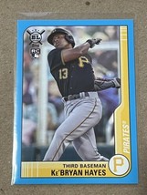 2021 Topps Big League BLUE #182 Kebryan Hayes RC Rookie Card Pirates ⚾ - £1.60 GBP